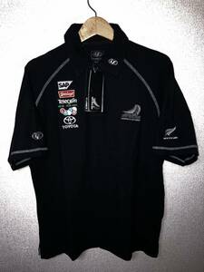 新品タグ付　アメリカズカップ　2003年　チーム　ニュージーランド　半袖　鹿の子　ポロシャツ　フルスポンサー　XSサイズ　LINE7 