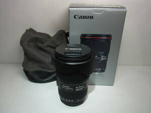 キャノン Canon EF16-35mm 4L IS USM ★フード、フィルター付・カメラ専門店にて動作確認済み