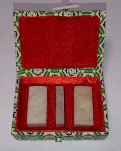 中国 古印材 凍石 ３顆組 書家の愛蔵品 古玩 1.8×4cm