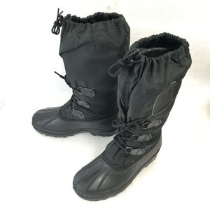 カナダ製★ソレル/SOREL★ロング丈/スノーブーツ【7/24.5-25.5/黒/black】インナー付き/雪作業/防水◆pWB87-9