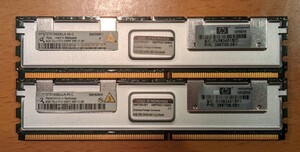FB-DIMM PC2-5300F 4GB 2枚 8GBセット