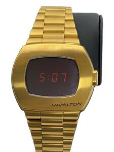 HAMILTON◆クォーツ腕時計/デジタル/GLD/h524240