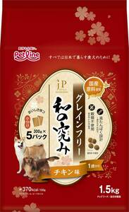 ジェーピースタイル JPスタイル 和の究み 小粒 グレインフリー チキン味 1歳から【国産/アルミ小分け】 1.5kg(300g×5)