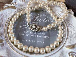 上品 パール ビーズ ショート ネックレス フォーマル アクセサリー フェミニン formal pearl beads necklace pendant feminine accessory G