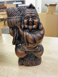 FJ0720 骨董品 精銅 銅像 彫刻 七福神 仏像 在銘 縁起物