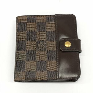 LOUIS VUITTON ルイ ヴィトン 財布 ダミエ コンパクトジップ N61668/CA0065【CDBA6049】