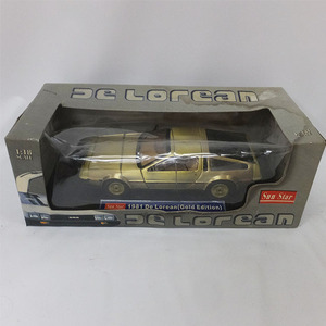 1円★【De Lorean】デロリアン 車 レトロ ミニカー DMC SunStar METALDie-Cast GoldEdition 1/18スケール 現状品