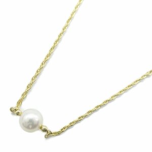 ミキモト パール ネックレス ブランドオフ MIKIMOTO K18（イエローゴールド） ネックレス K18YG 中古 レディース