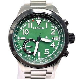 シチズン CITIZEN 腕時計 CC3067-70W プロマスターサテライトウェーブ ステンレススチール シルバー エコドライブ グリーン