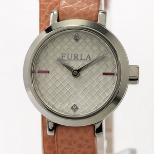 【中古】FURLA ヴィットリア レディース 腕時計 クオーツ SS 革 シルバー文字盤 R4251107503
