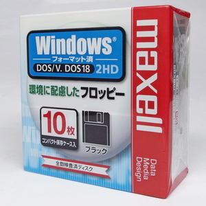 即決 未開封 送料410円 maxell マクセル 3.5型フロッピーディスク 2HD 10枚 Windowsフォーマット MFHD18.D10P