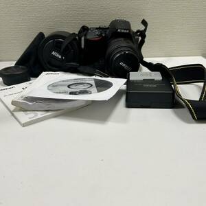 【ART-4159】1円スタート Nikon ニコン D5500 一眼レフカメラ ブラック 18-55㎜/55-300㎜ レンズ付き 付属品あり 長期保管品 現状品