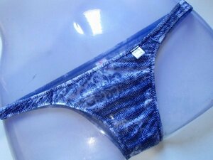 bra42 ◎【新品】 メンズビキニ　リオバック　　メッシュ　ホワイトｘクレイ柄　　 /899　Ｍサイズ ◎