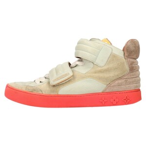 LOUIS VUITTON ルイヴィトン×KANYE WEST JASPERS ジャスパー カニエウエスト ハイカットスニーカー グレー/ピンク UK7/26cm