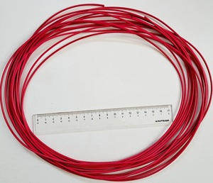 耐熱電線 AWG18 赤色 長さ：10m UL1430 難燃性 VW-1 105℃ 300V FT1 HITACHI　日立 耐熱ビニル絶縁電線