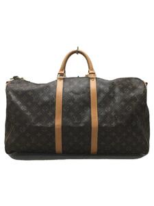 LOUIS VUITTON◆ボストンバッグ/ブラウン総柄/M41414/キーポル・バンドリエール55_モノグラム