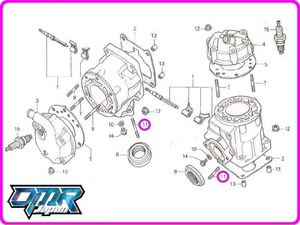 【新品】 スタッドボルト (マフラーフランジ部)　NSR250R MC18 MC21 MC28 92900-08022-0E