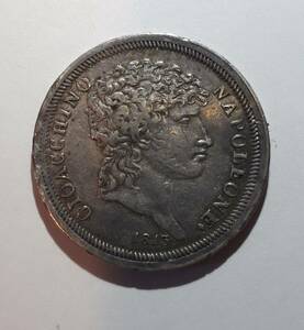 イタリア sicily 1813年 1リラ 銀貨 