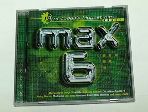 MAX 6 / CD Santana,Westlife,Backstreet Boys,Britney Spears,Christina Aguilera,Madonna,Jennifer Lopez,Sugar Ray ,Cher,TLC