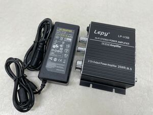 【未使用】LEPY デジタルアンプ LP-V3S 小型 オーディオ パワーアンプ Lepai Lepy Hi-Fi STEREO POWER AMPLIFIER
