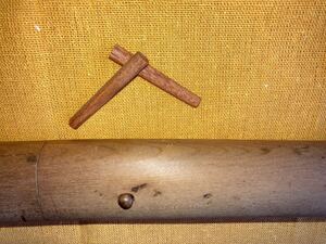目釘　鉄木（要調整タイプ）長さ約4.3センチ 2本セット