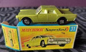 ★マッチボックス　MATCHBOX Superfast 31　『 LINCOLN CONTINENTAL』　 未使用 　元箱あり★