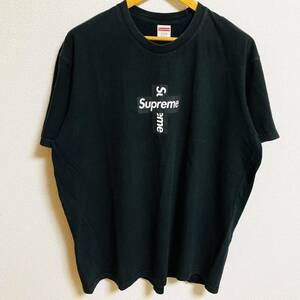 Supreme Cross Box Logo Tee Black XL 20aw 2020年 黒 ブラック クロス ボックスロゴ 胸ロゴ 十字架