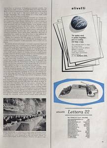 稀少！1957年オリベッティ・タイプライター広告/Olivetti Lettera 22/ポップアート/デザイン/昭和レトロ/T