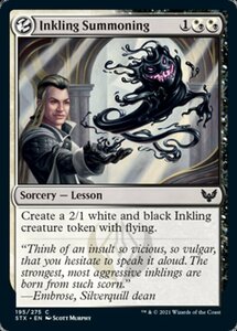 MTG ■金/英語版■ 《墨獣召喚学/Inkling Summoning》★FOIL★ストリクスヘイブン STX