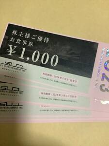 エスエルディー 株主優待券 10000円分　有効期限2024年5月31日