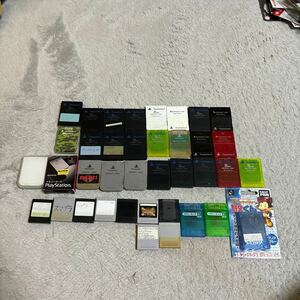 ジャンク品　メモリーカード PS1 PS2 メモリーキング ゲームキューブ　まとめ38個