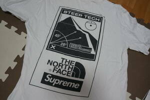 Supreme THE NORTH FACE NT016041 STEEP TECH 2016SS Tシャツ Sサイズ 白色 ノースフェイス シュプリーム