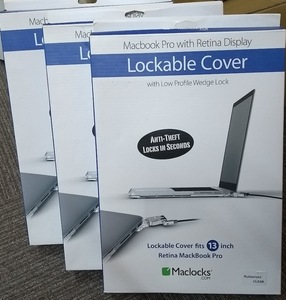 ●Macbook with Retina Display Lockable Cover fits 13インチ 3個セット