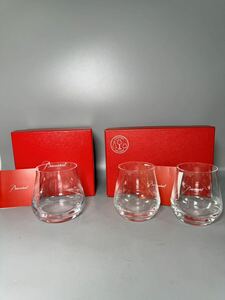 Baccarat バカラ シャトー タンブラー ペアグラス 2点セット 約6.2×h9cm/7×h9cm 化粧箱付属 まとめ3点 ロックグラス クリスタルガラス