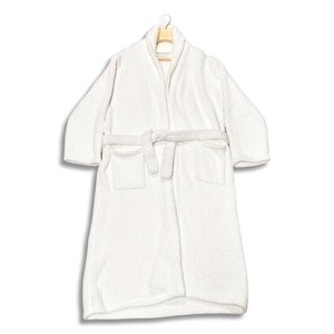 Kashwere カシウエア ROBE ガウン ロング丈 バスローブ ホワイト size L 正規品 ルームウェア