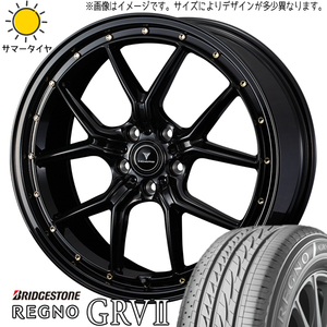 新品 アルファード ハリアー 245/45R19 BS レグノ GR-V2 アセット S1 19インチ 8.0J +35 5/114.3 サマータイヤ ホイール 4本SET