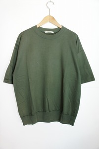 20SS AURALEE オーラリー SUPER HIGH GAUGE SWEAT BIG TEE スウェット Tシャツ カットソー 3 緑 グリーン DARK GREEN A20SP02NU 1123M