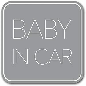 ベビーインカー マグネット【 シンプルデザイン 】Baby in car 赤ちゃん乗っています Baby On Board ステッ