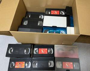 使用済みビデオテープ　1990年代後半から2000年代後半くらいまで使用した中の60本　VHSテープ