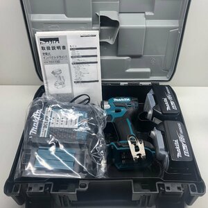 【未使用/保管品】１円スタート!! Makita マキタ 充電式インパクトドライバー TD173DRGX 電動工具 充電器/バッテリー×2/ケース付き