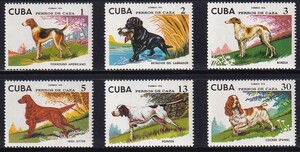 32 キューバ【未使用】＜「1976 SC#2035-2040 狩猟犬」 6種完 ＞