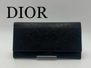 DIOR クリスチャンディオール　長財布　トロッター　エナメル　ブランドオシャレ