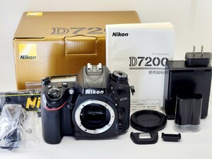 【AB- 良品】Nikon D7200 ボディ デジタル一眼レフカメラ 説明書、ほか付属品、元箱付