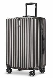 スーツケース キャリーケース キャリーバッグ 機内持ち込み 不可　グレーMサイズ　5-7泊　7-10泊