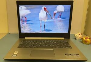 中古ノートパソコン★Windows10★Lenovo Core i3-7020U/@2.30GHz/4GB/SSD 240GB/15インチ以上★