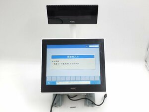 【z26965】NEC POSレジ レジスタ PWPY221W01 ベースユニット 12型 白 アダプター付 動作確認済み 格安スタート