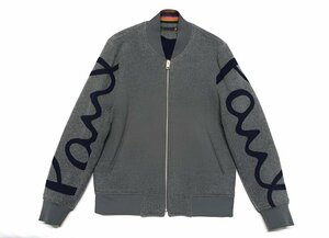 19AW 定価8.8万 超美品 Paul Smith ポールスミス メインライン ビッグロゴジップアップ ブルゾン ボンバージャケット MA-1 メンズ XL