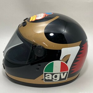 【年代物 / ３０年前】agv バリー・シーン Barry Sheene バリーシーン イタリア製 レトロ ヘルメット