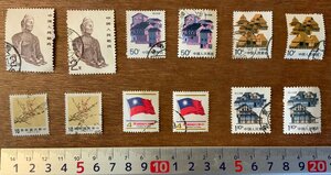 ■送料無料■ 中国人民郵政 中華民国 中国 台湾 朝鮮 切手 郵便切手 スタンプ 消印有 建物他 印刷物 ●6種12枚 まとめて/くKAら/PA-6656