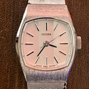 ヴィンテージ★CITIZEN シチズン 6800-682499 1977年 手巻き レディース 腕時計 電池交換済【動作確認済】 